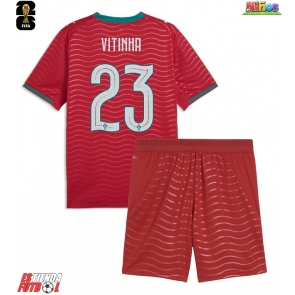 Portugal Vitinha #23 Primera Equipación Niños Mundial 2026 Manga Corta (+ Pantalones cortos)